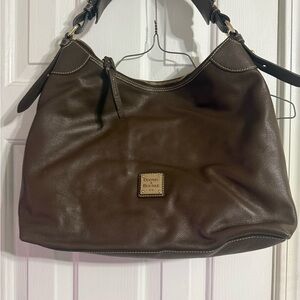 Dooney & Bourke Dark Brown Leather Shoulder Bag
